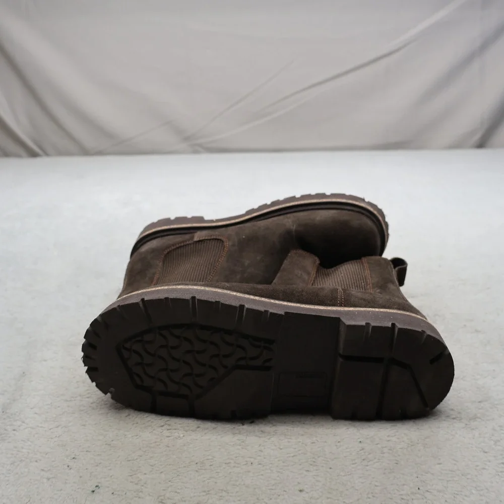 Birkenstock Unisex W7-7.5 M5-5.5 Chelsea Stalon Boots Brown Suede Chunky EU38